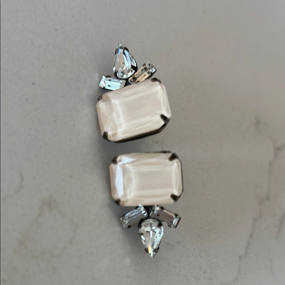Loren Hope Elegant Pink Quartz and Crystal Women's Earrings